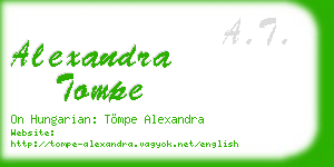 alexandra tompe business card