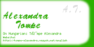 alexandra tompe business card